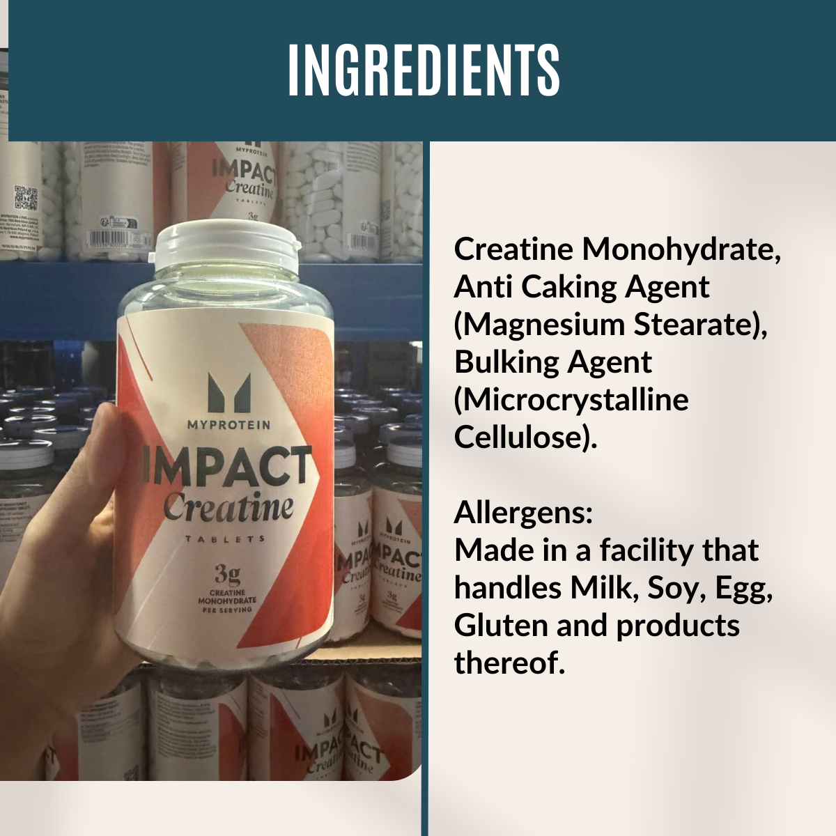 Myprotein, Creatine Monohydrate, 250 Tablets