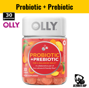 OLLY, Probiotic + Prebiotic, Peachy Peach, 30 Gummies - Ultimate Sup Singapore