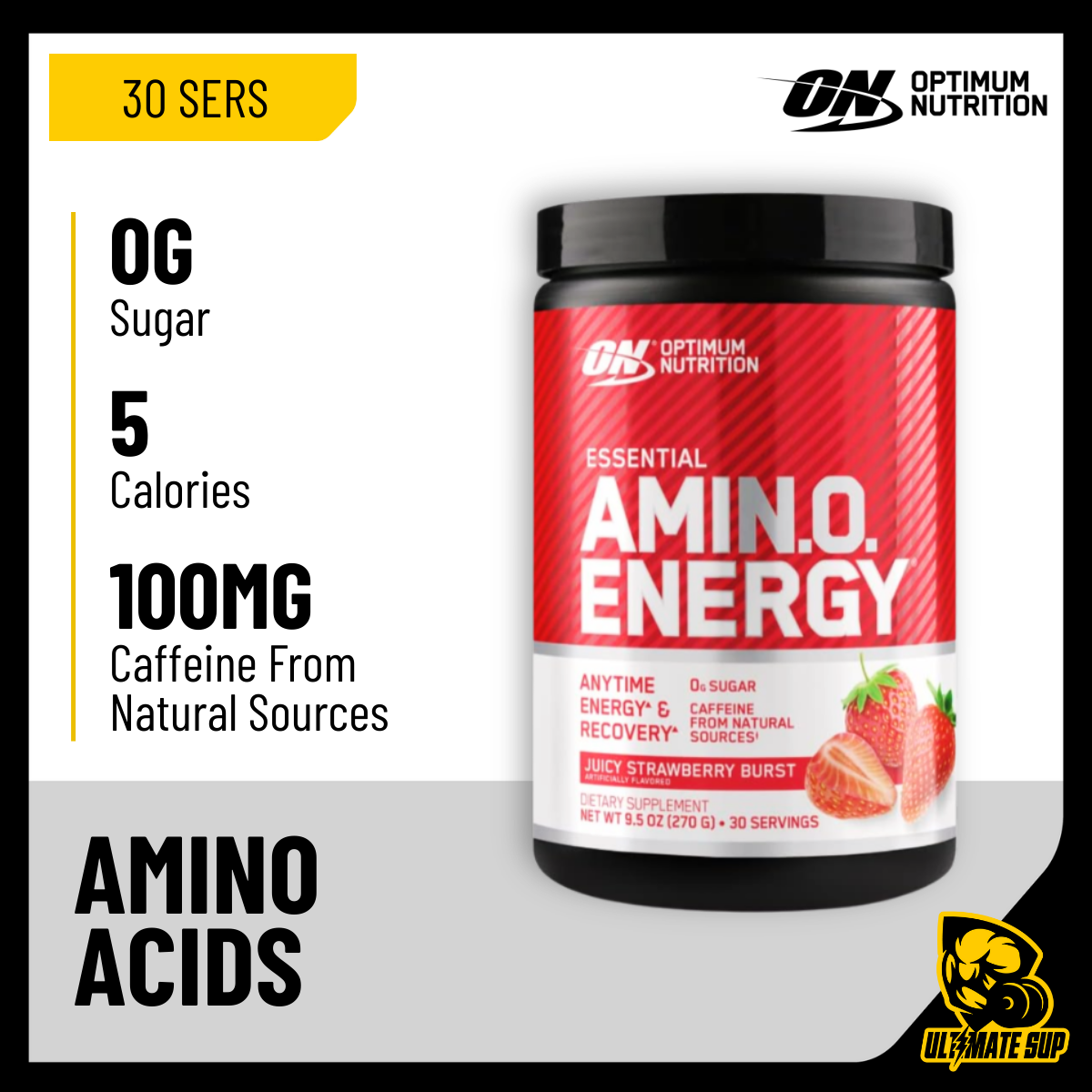 Optimum Nutrition, Amino Energy, 30 servings - Ultimate Sup Singapore