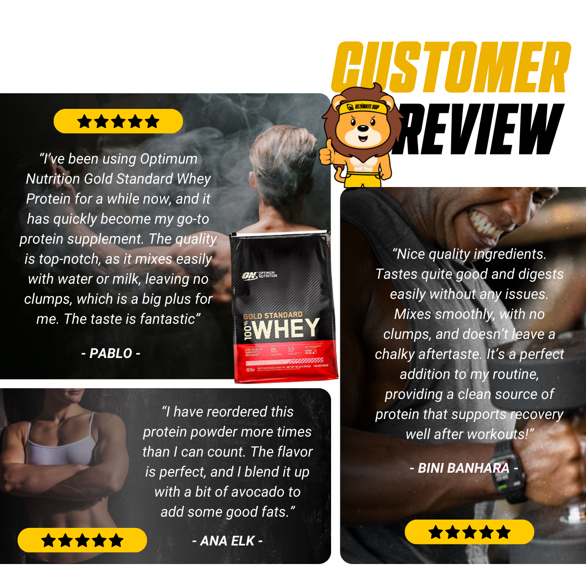 Optimum Nutrition, Gold Standard, 100% Whey Protein Powder, 10lbs - Ultimate Sup Singapore
