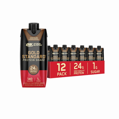 Optimum Nutrition, Gold Standard Protein Shake, 4-12 cans - Ultimate Sup Singapore