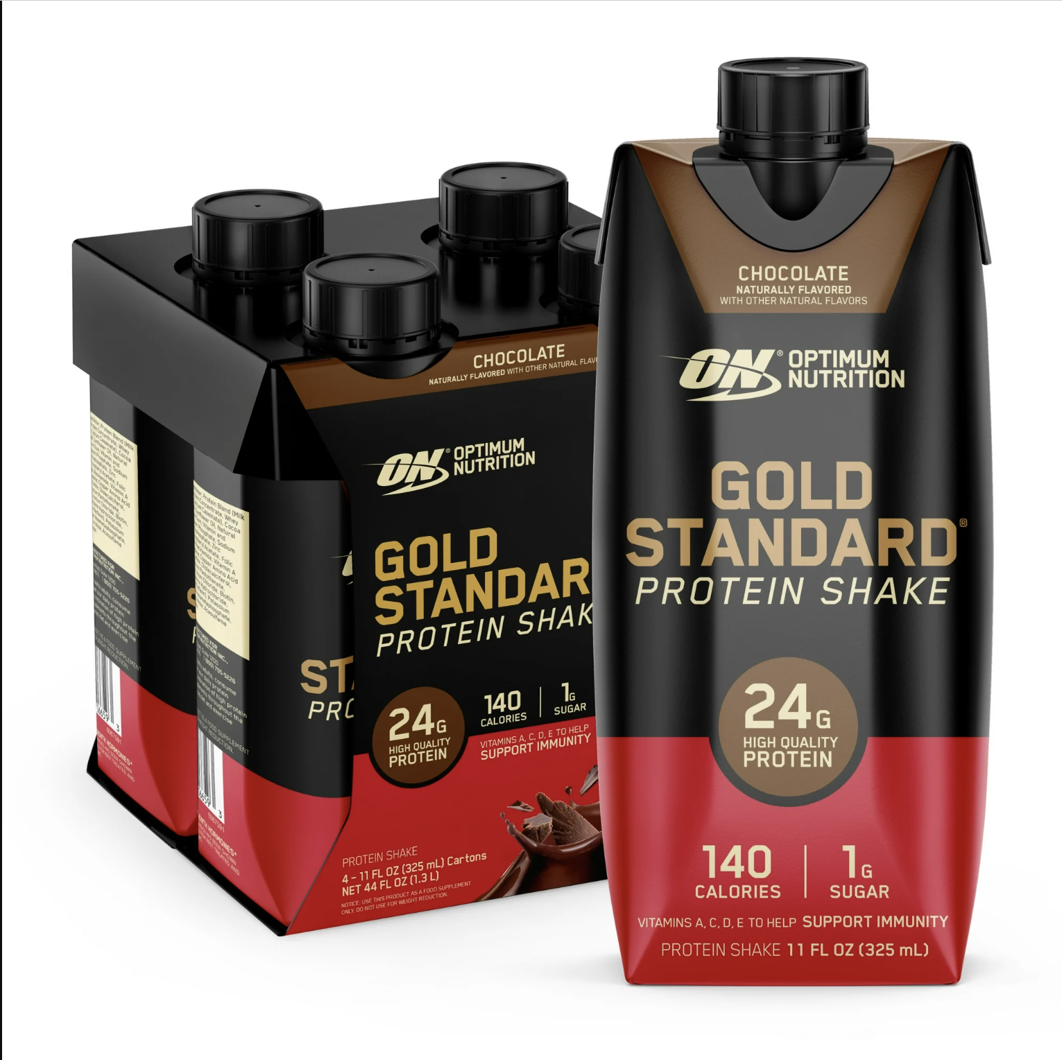 Optimum Nutrition, Gold Standard Protein Shake, 4-12 cans - Ultimate Sup Singapore