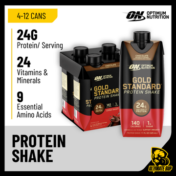 Optimum Nutrition, Gold Standard Protein Shake, 4-12 cans - Ultimate Sup Singapore