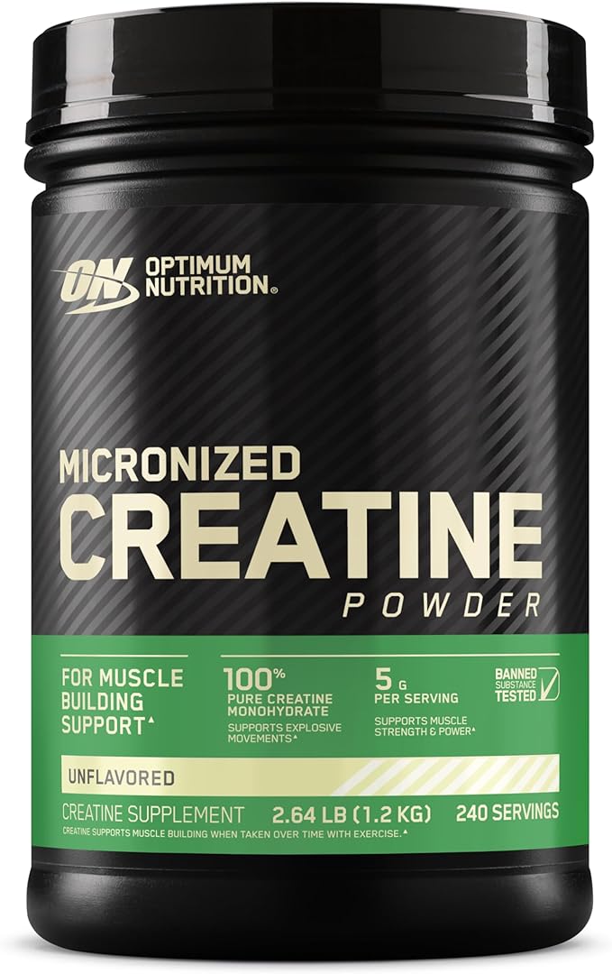 Optimum Nutrition, Micronized Creatine Powder, 60-240 sers - Ultimate Sup Singapore
