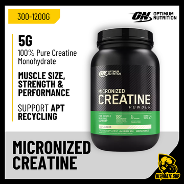 Optimum Nutrition, Micronized Creatine Powder, 60-240 sers - Ultimate Sup Singapore