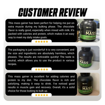 Optimum Nutrition, Serious Mass, 6 lb (2.7 kg) - Ultimate Sup Singapore