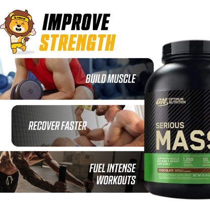 Optimum Nutrition, Serious Mass, 6 lb (2.7 kg) - Ultimate Sup Singapore