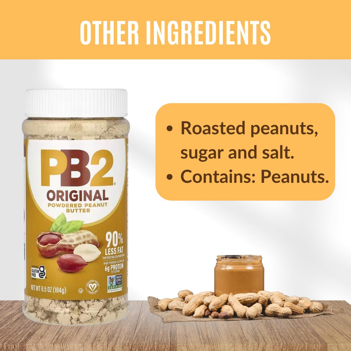 PB2 Foods, The Original PB2 Powdered Peanut Butter, 6.5-32 oz - Ultimate Sup Singapore