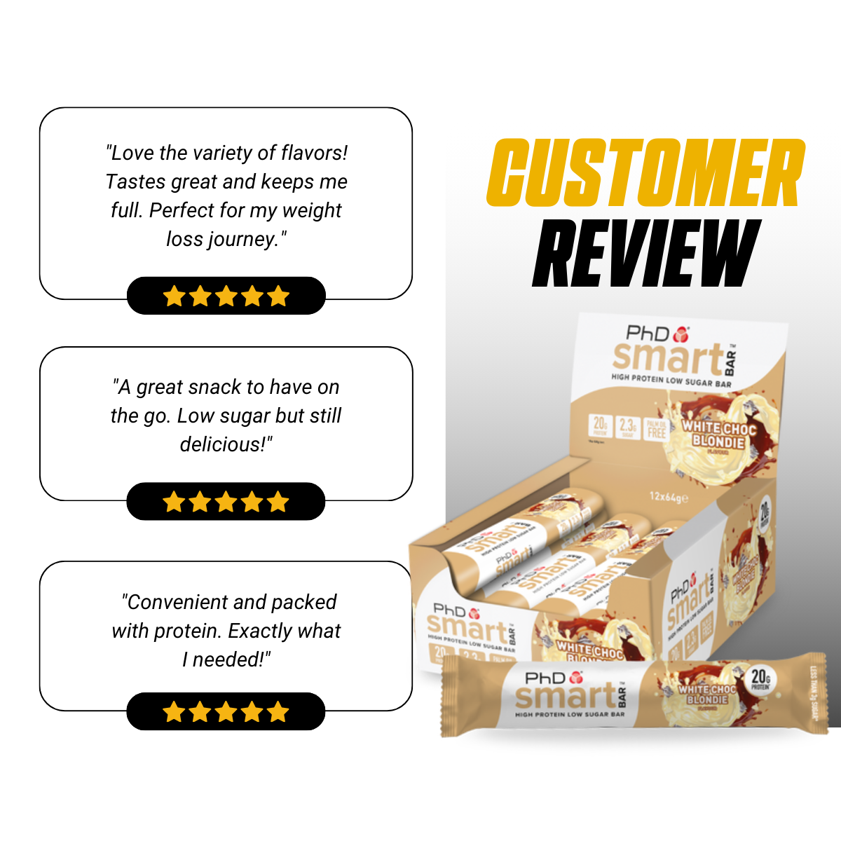 PHD Protein Bar, Various Flavors, 3-12 bars - Ultimate Sup Singapore