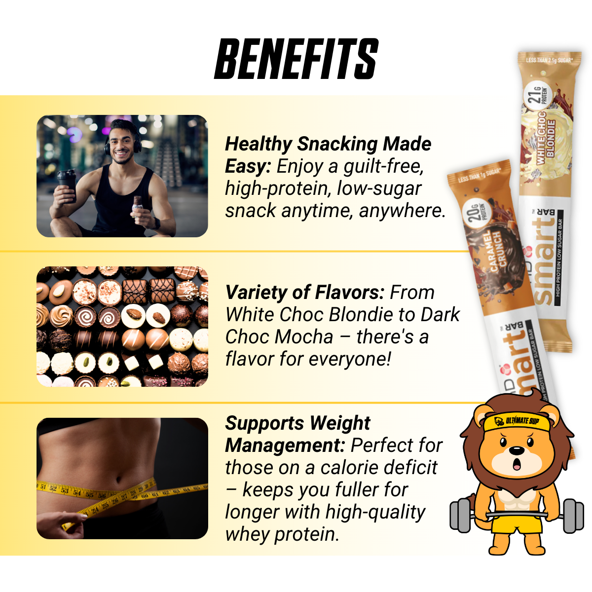 PHD Protein Bar, Various Flavors, 3-12 bars - Ultimate Sup Singapore