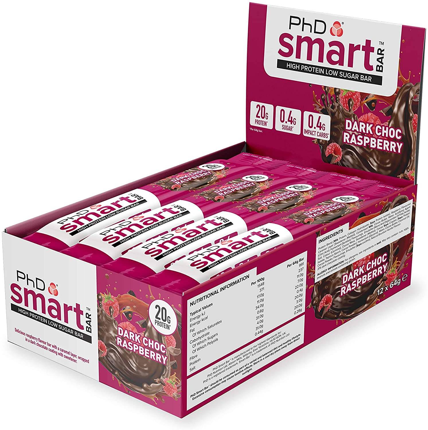 PHD Protein Bar, Various Flavors, 3-12 bars - Ultimate Sup Singapore