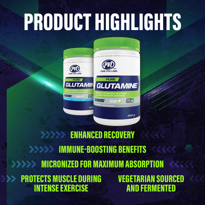 PVL, 100% Pure Glutamine – Recovery, 400g - Ultimate Sup Singapore