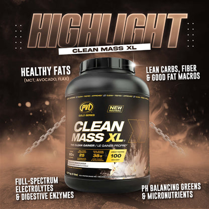PVL, Clean Mass XL Protein Powder, 5-10 lbs (2.3-4.5 kg) - Ultimate Sup Singapore