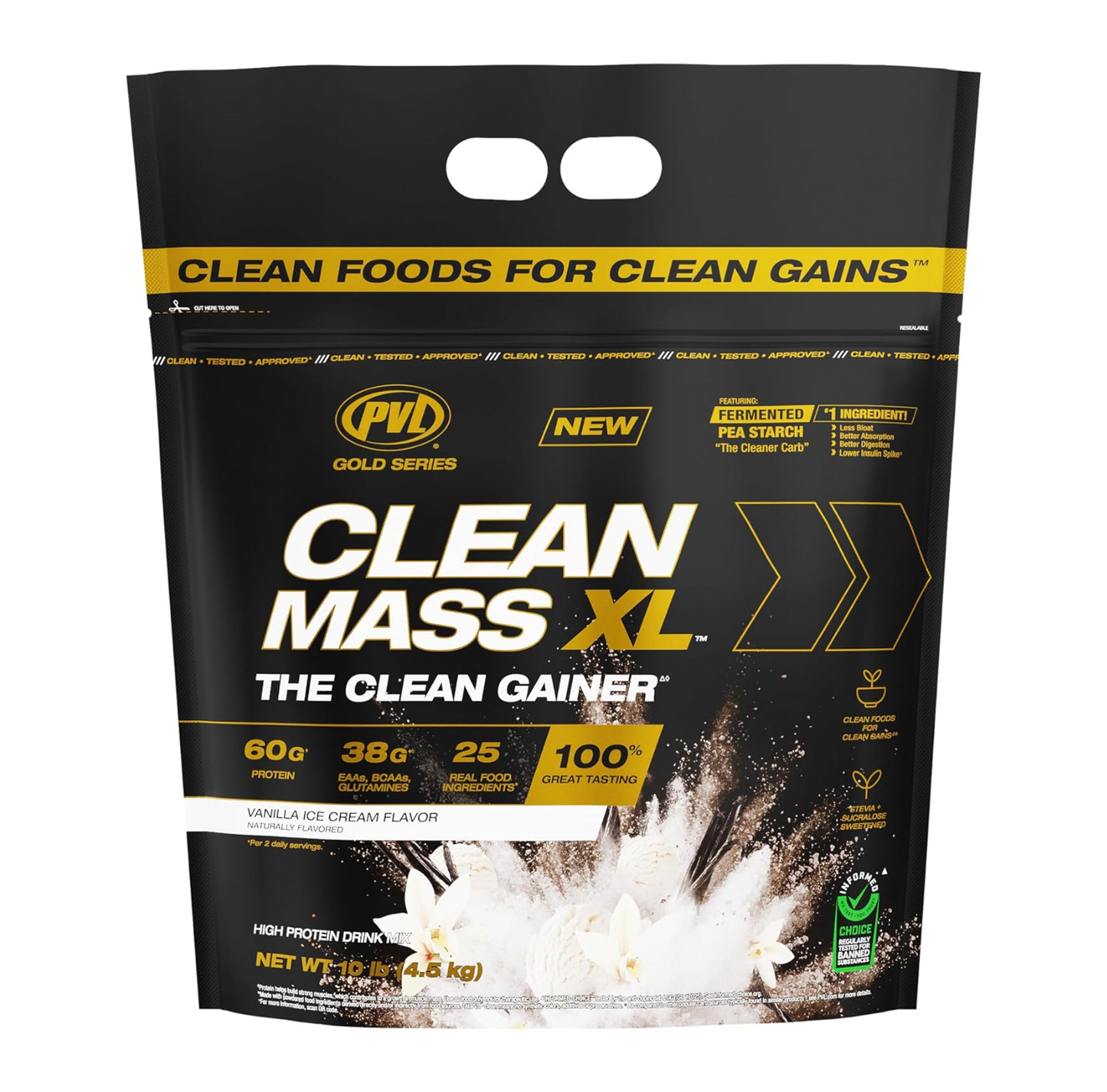 PVL, Clean Mass XL Protein Powder, 5-10 lbs (2.3-4.5 kg) - Ultimate Sup Singapore