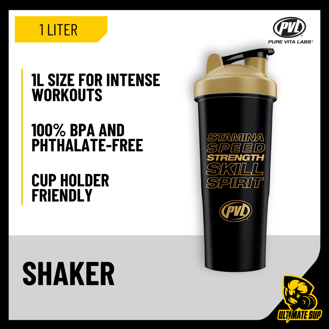 PVL, Drive Shaker Cup, 1 Litre - Ultimate Sup Singapore