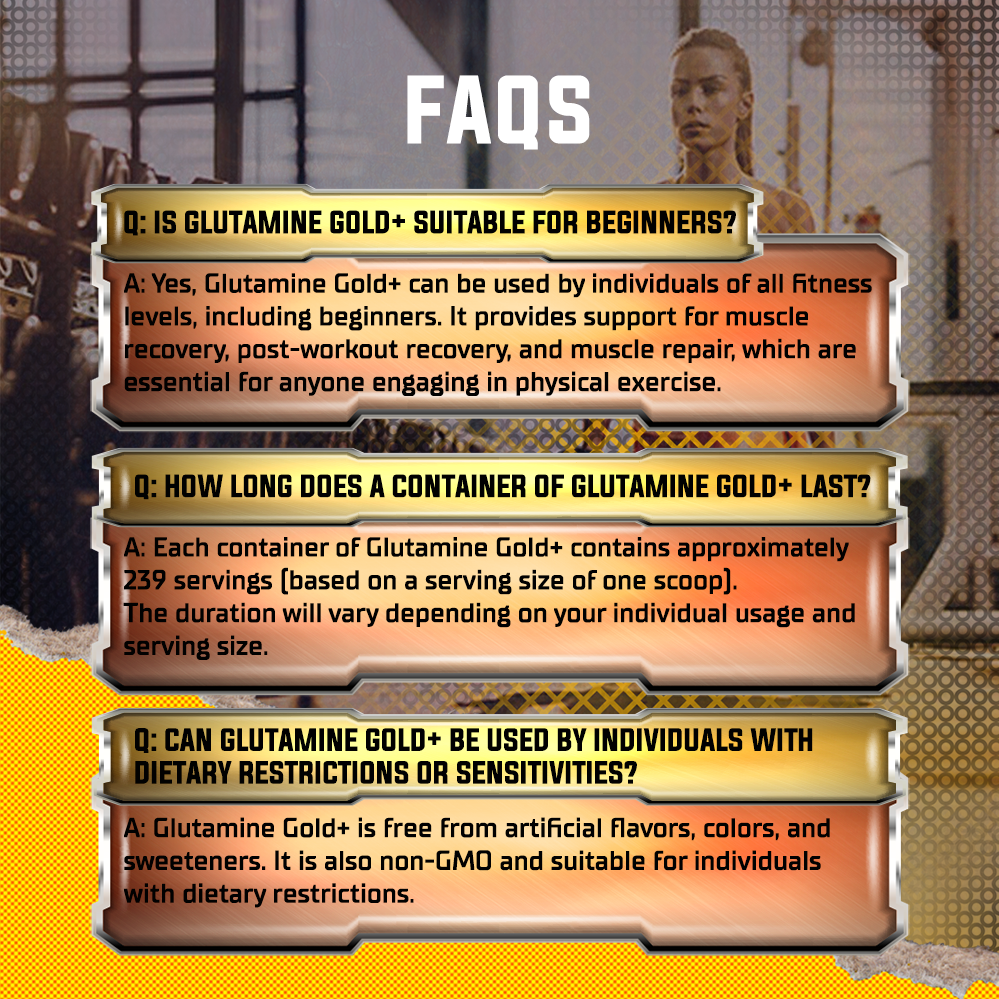 PVL, Glutamine Gold+, 1100g - Ultimate Sup Singapore