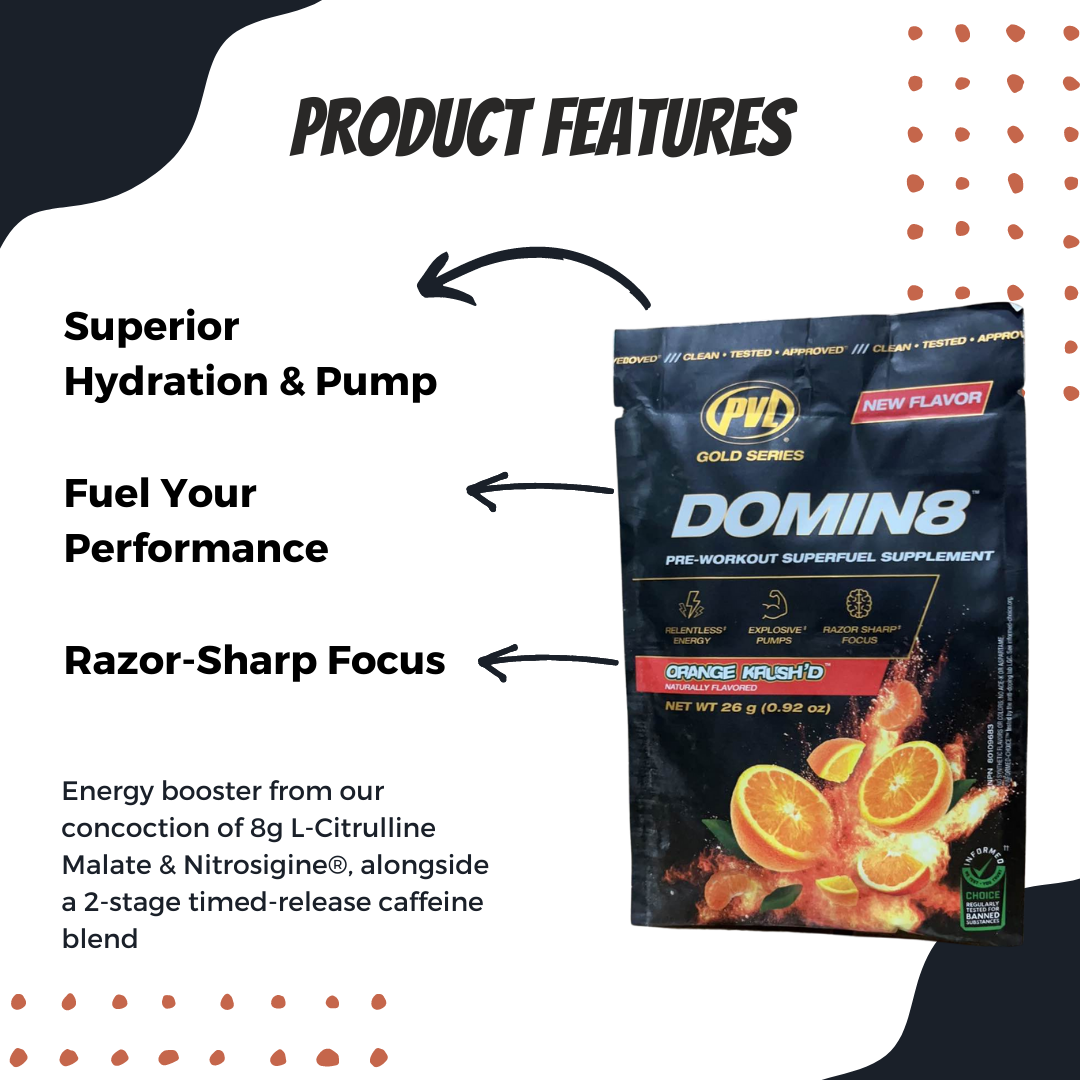 PVL Gold Series, Domin8, 26g Packet - Ultimate Sup Singapore