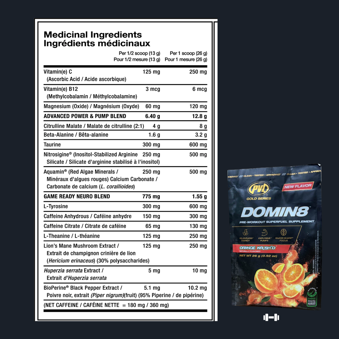 PVL Gold Series, Domin8, 26g Packet - Ultimate Sup Singapore