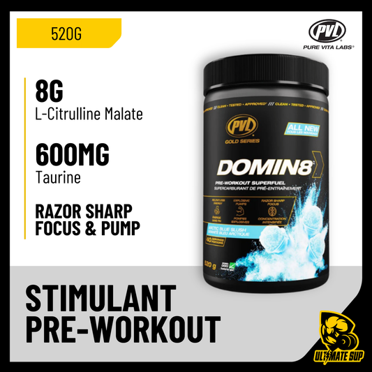PVL Gold Series Domin8, Pre Workout, 520g - Ultimate Sup Singapore