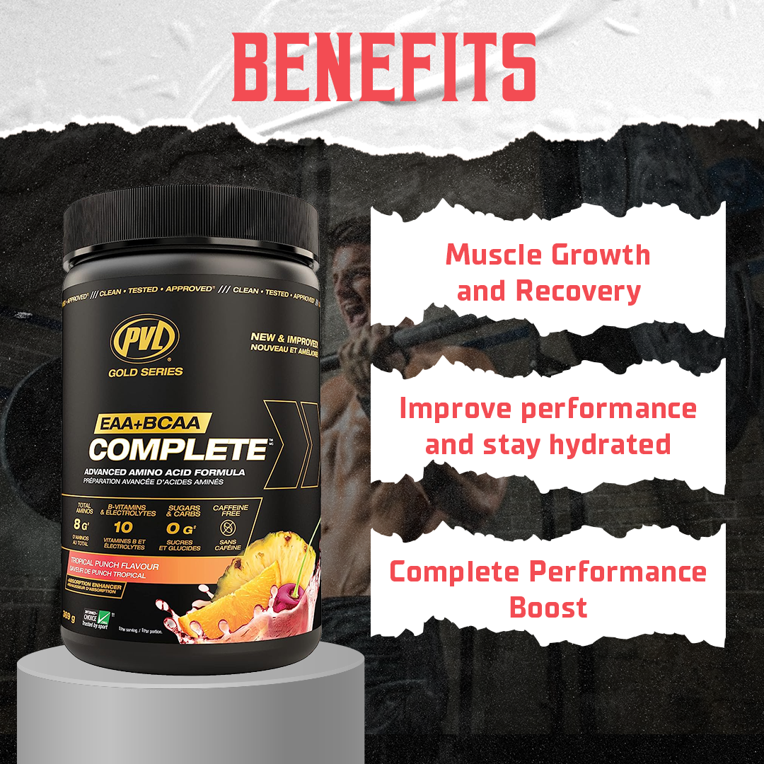 PVL, Gold Series EAA + BCAA Complete, 369g - Ultimate Sup Singapore