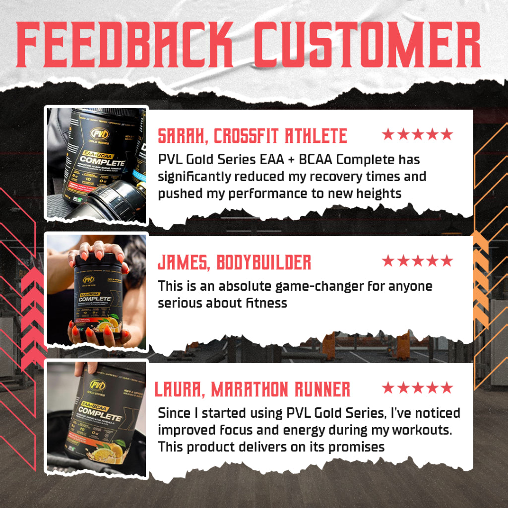 PVL Gold Series, EAA + BCAA Complete, 390g - Ultimate Sup Singapore