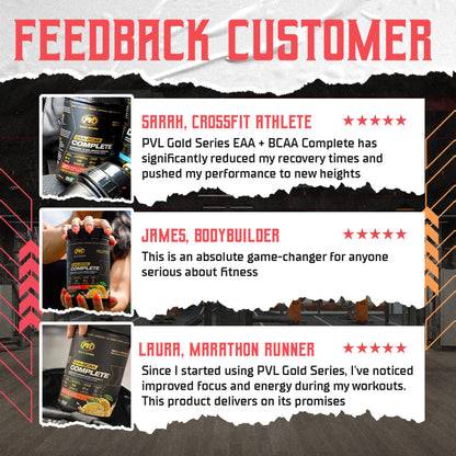 PVL Gold Series, EAA + BCAA Complete, 390g - Ultimate Sup Singapore