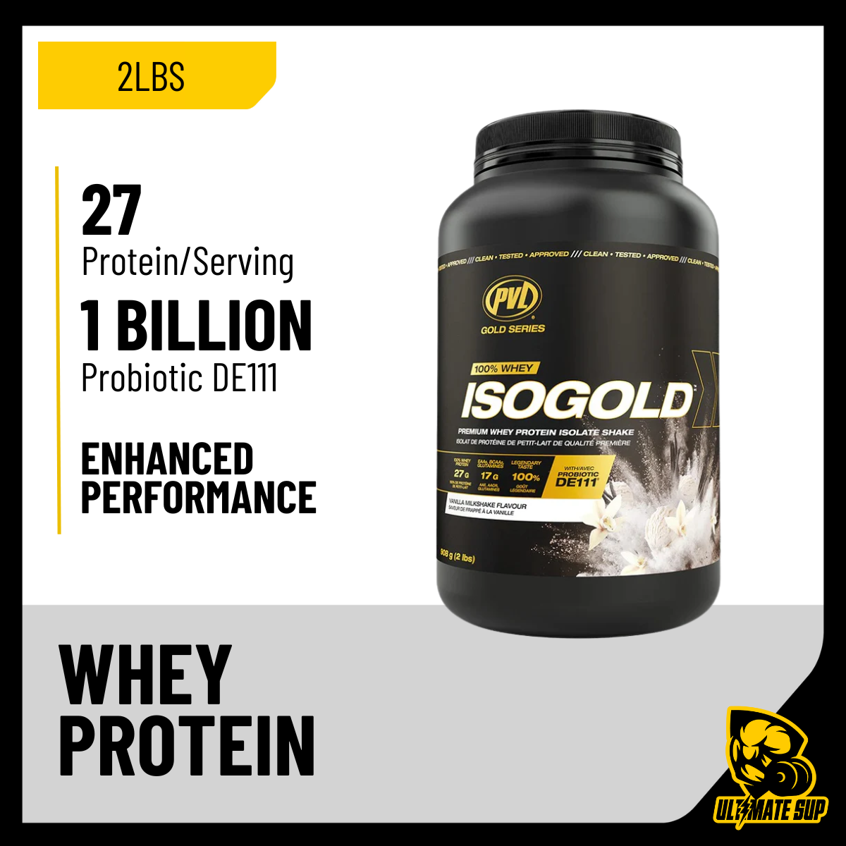 PVL Gold Series, Iso Gold - Whey Protein Isolate, 0,72 - 2 lbs - Ultimate Sup Singapore