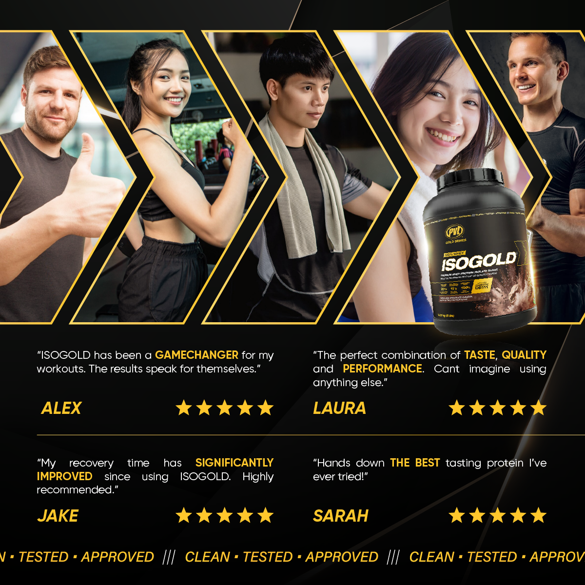 PVL Gold Series, Iso Gold - Whey Protein Isolate, 2-5 lbs - Ultimate Sup Singapore