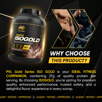 PVL Gold Series, Iso Gold - Whey Protein Isolate, 2-5 lbs - Ultimate Sup Singapore