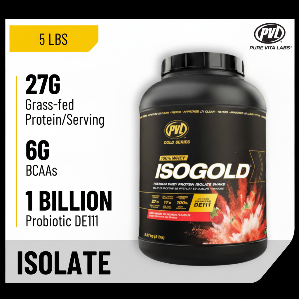 PVL Gold Series, Iso Gold - Whey Protein Isolate, 2-5 lbs - Ultimate Sup Singapore