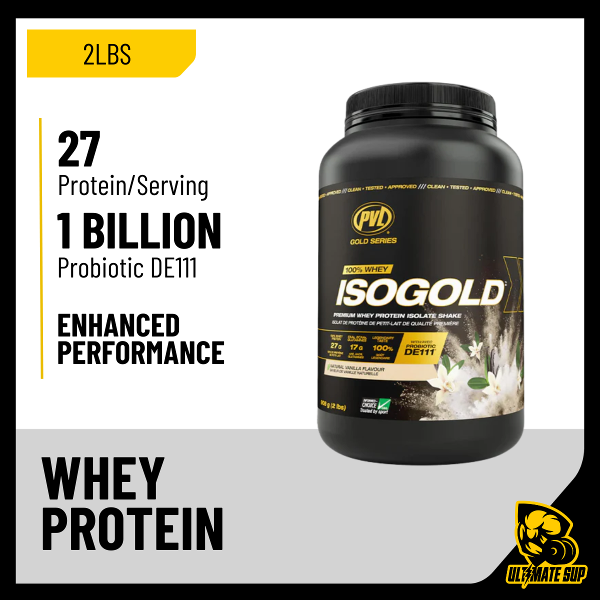 PVL Gold Series, Iso Gold - Whey Protein Isolate, 2-5 lbs - Ultimate Sup Singapore