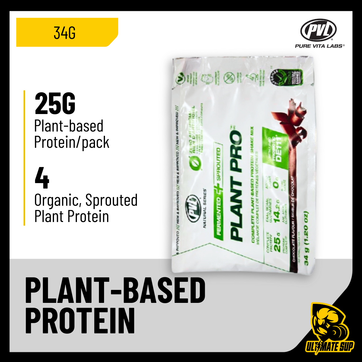 PVL, Plant Pro, Single Serve, 34g - Ultimate Sup Singapore