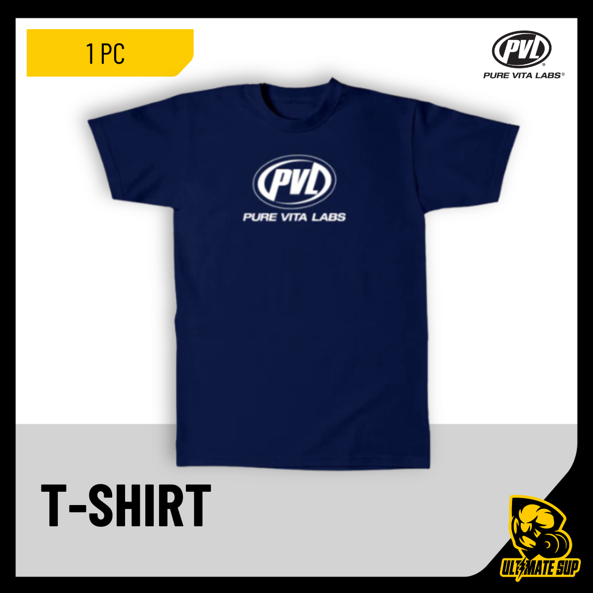 PVL, Pure Tee, Blue, 1 T-Shirt - Ultimate Sup Singapore