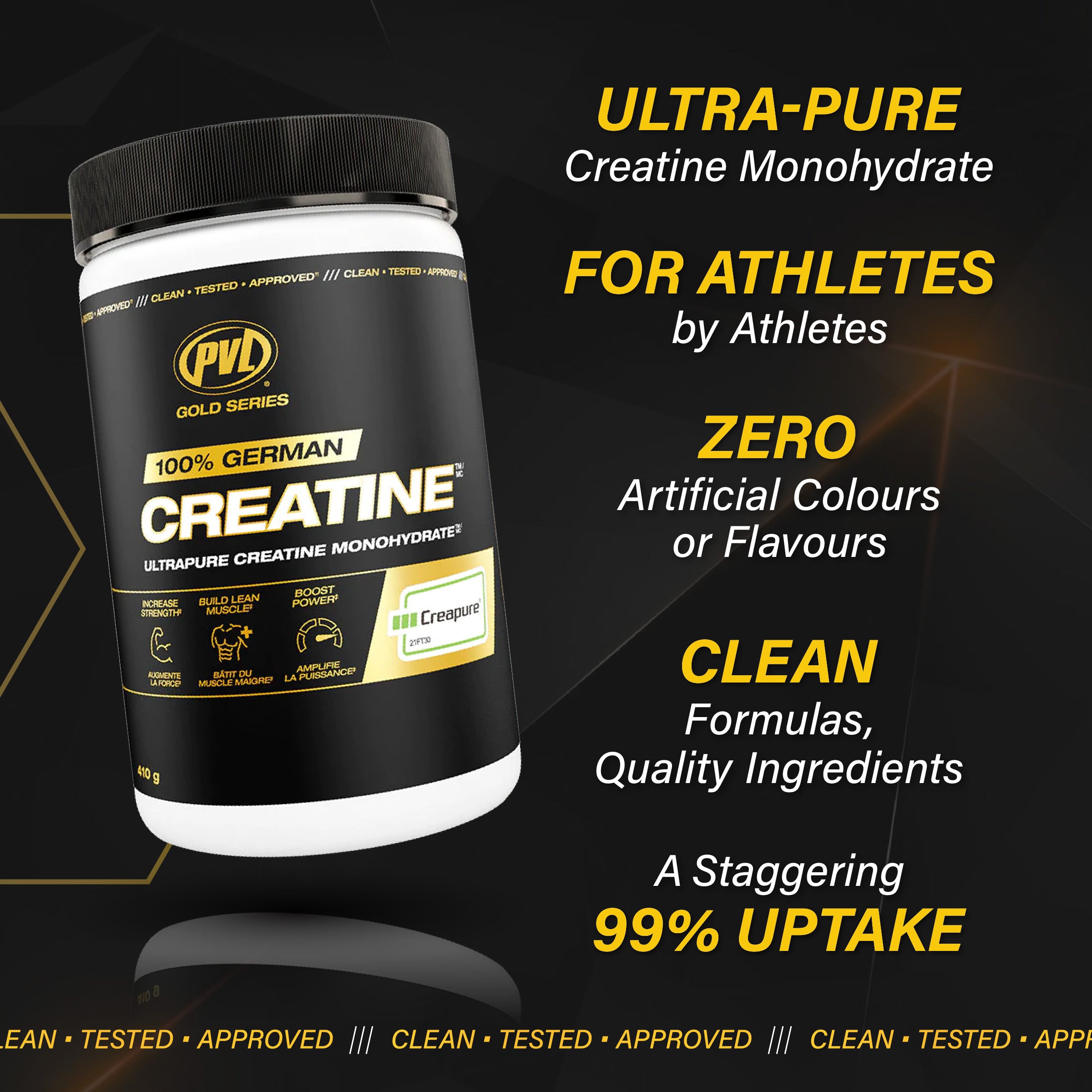 PVL, 100% German Creapure Creatine Monohydrate, 410g - Ultimate Sup Singapore