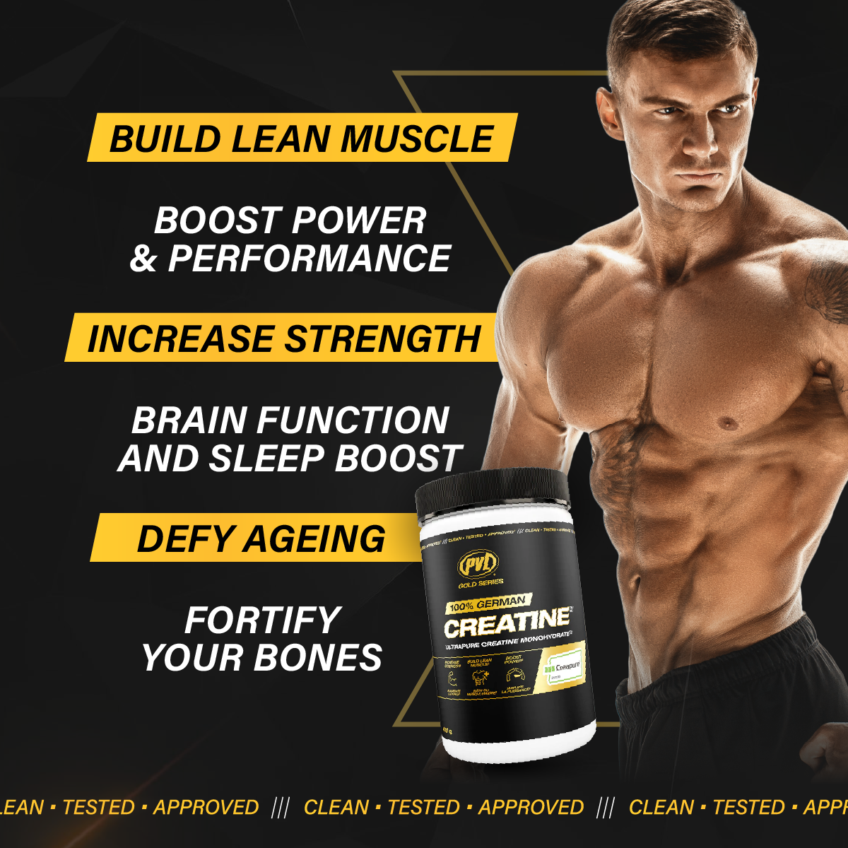 PVL, 100% German Creapure Creatine Monohydrate, 410g - Ultimate Sup Singapore