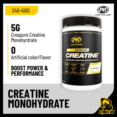 PVL, 100% German Creapure Creatine Monohydrate, 410g - Ultimate Sup Singapore