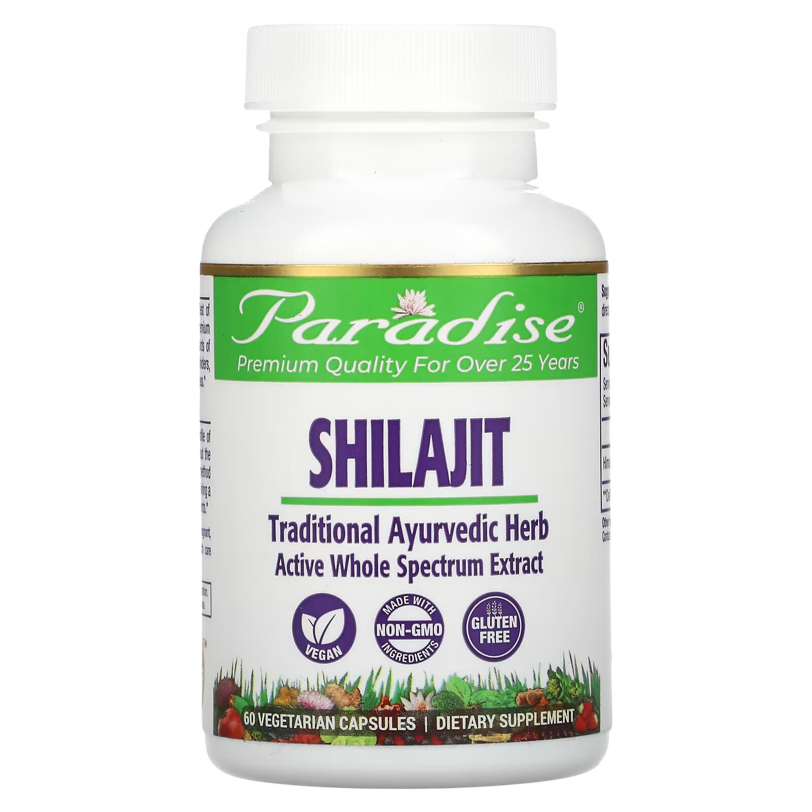 Paradise Herbs, Shilajit, 60 Vegetarian Capsules - Ultimate Sup Singapore