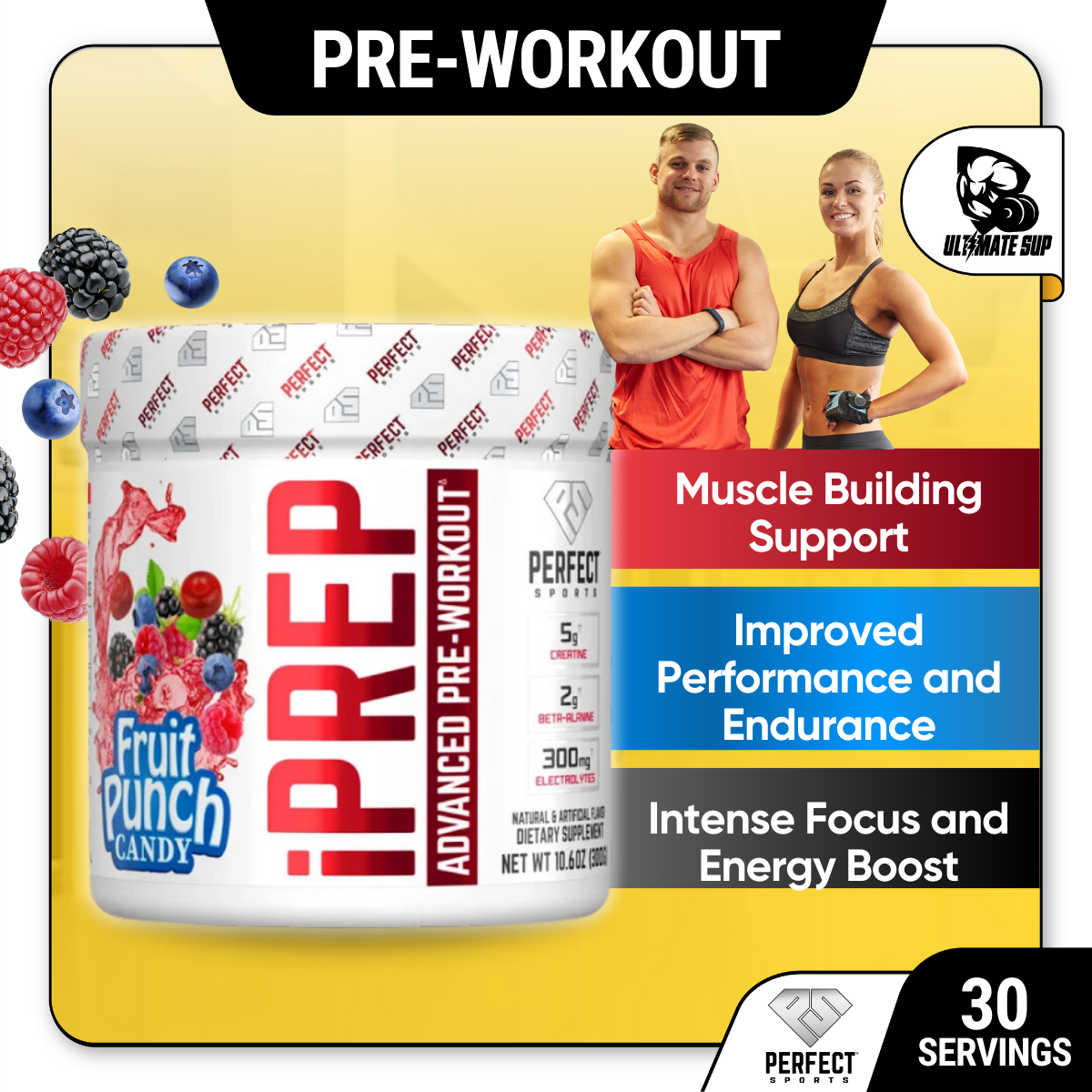 Perfect Sports, iPrep Advanced Pre-Workout, 30sers - Ultimate Sup Singapore