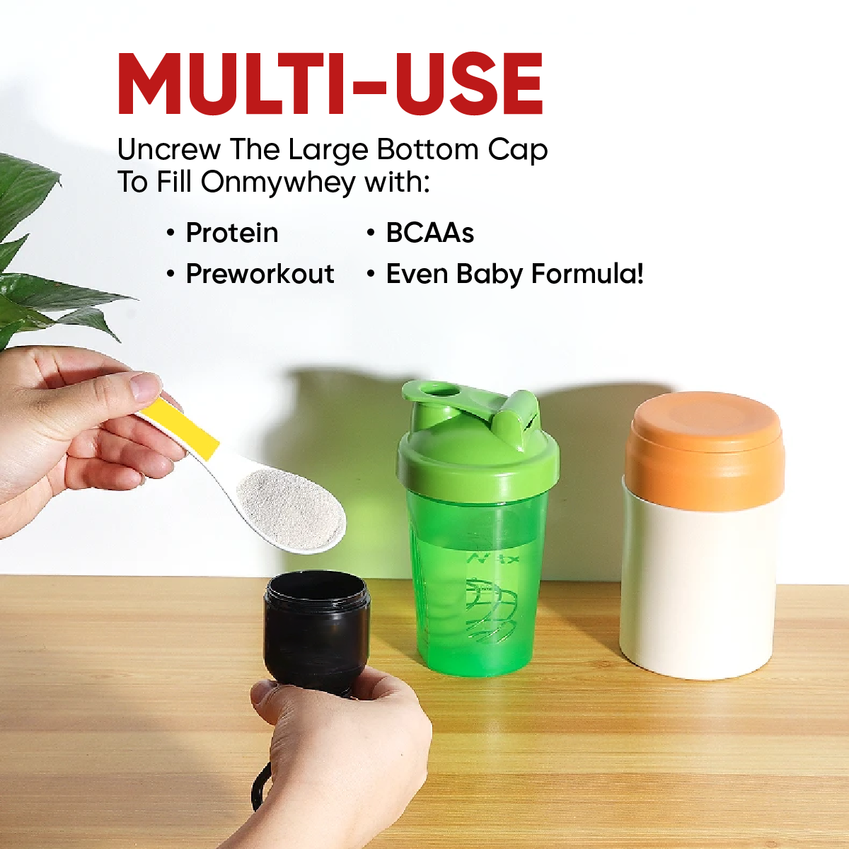 Powder Container Keychains, 75-150ml - Ultimate Sup Singapore