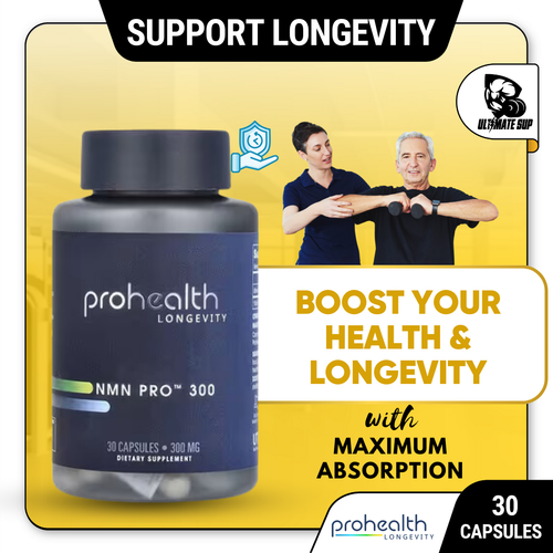 ProHealth Longevity, NMN Pro 300 - Anti-Aging Effects, Longevity Support, 150 mg, 60 Caps - Ultimate Sup Singapore