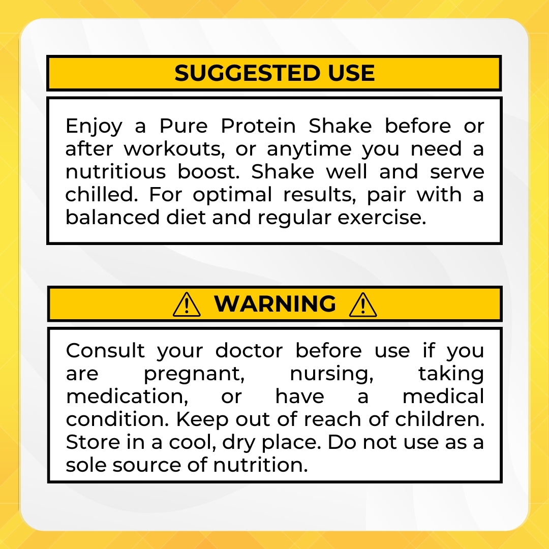 Pure Protein Shake, 30g Protein, Support Muscle, Vitamins, Keto Friendly, Various Flavors, 3-12 packs - Ultimate Sup Singapore