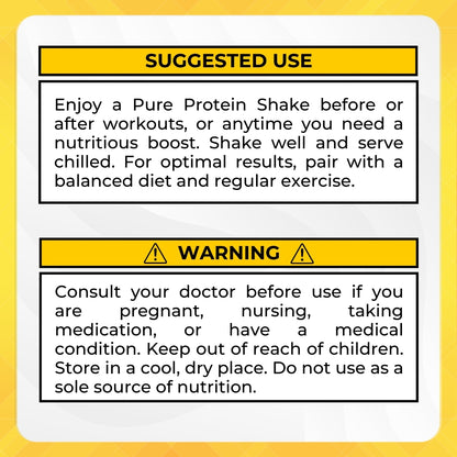 Pure Protein Shake, 30g Protein, Support Muscle, Vitamins, Keto Friendly, Various Flavors, 3-12 packs - Ultimate Sup Singapore