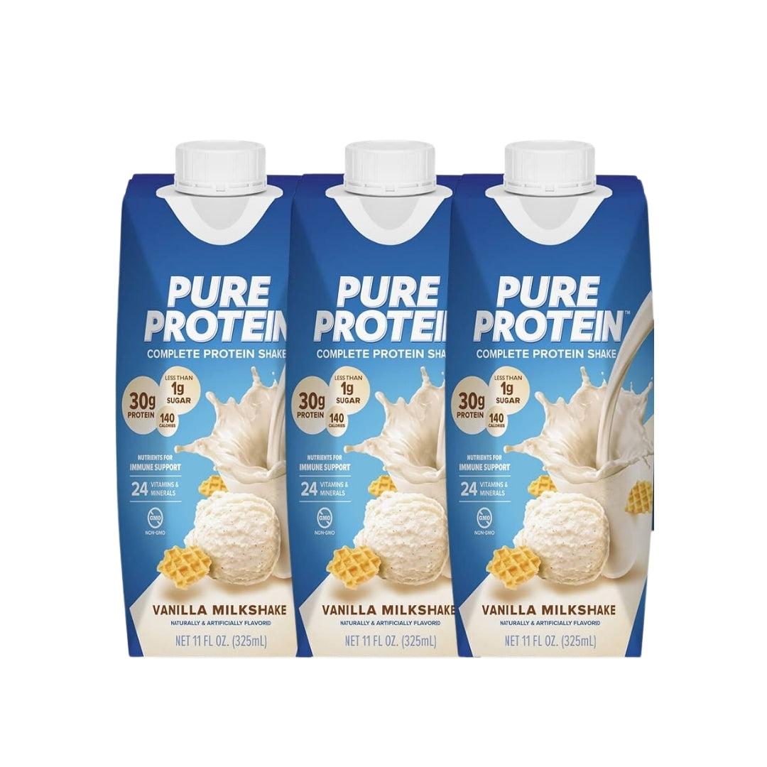 Pure Protein Shake, 30g Protein, Support Muscle, Vitamins, Keto Friendly, Various Flavors, 3-12 packs - Ultimate Sup Singapore