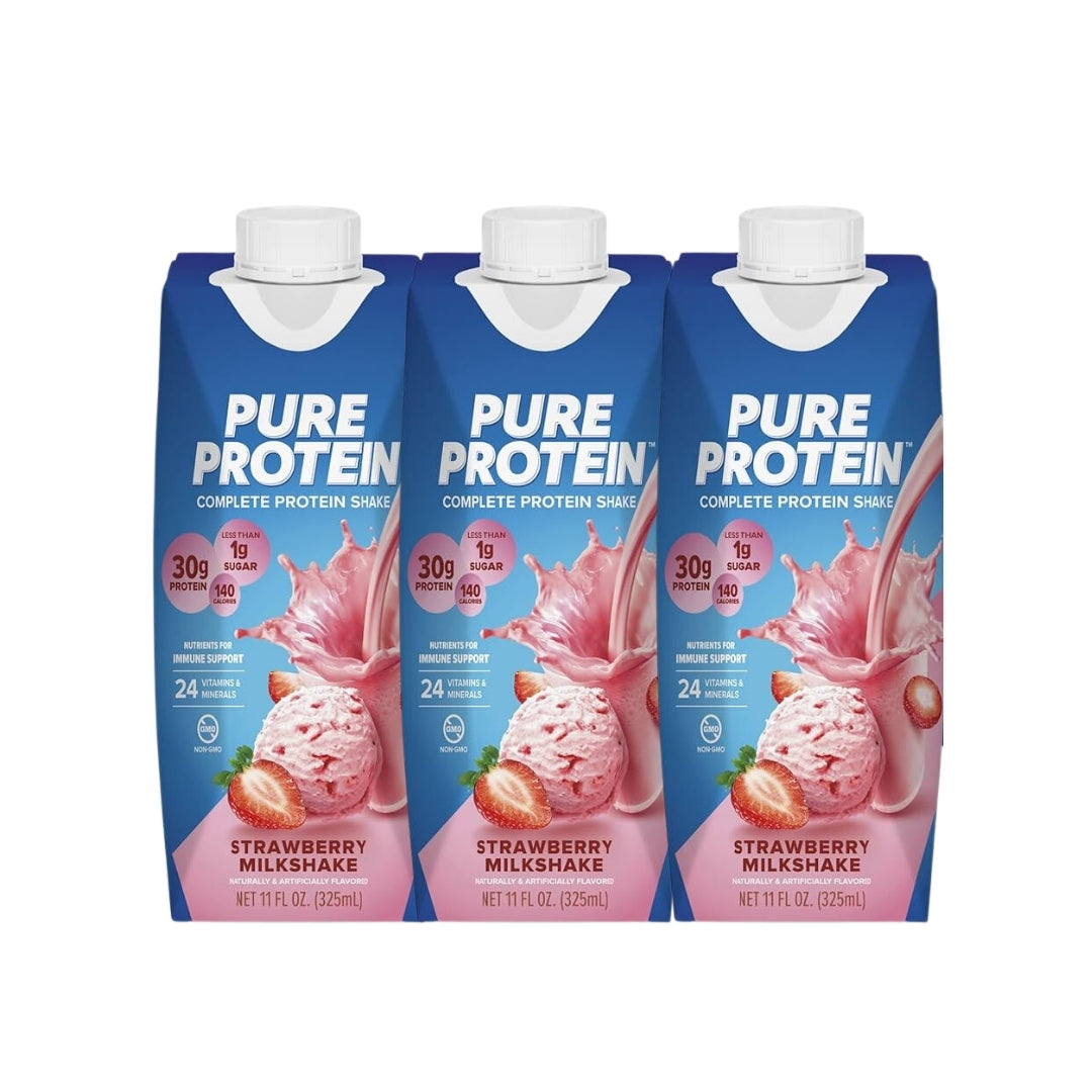 Pure Protein Shake, 30g Protein, Support Muscle, Vitamins, Keto Friendly, Various Flavors, 3-12 packs - Ultimate Sup Singapore