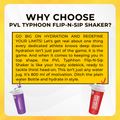 PVL Typhoon Flip-N-Sip Shaker made w BPA-free plastic, Water Bottle, Various Flavors, 800ml - Ultimate Sup Singapore