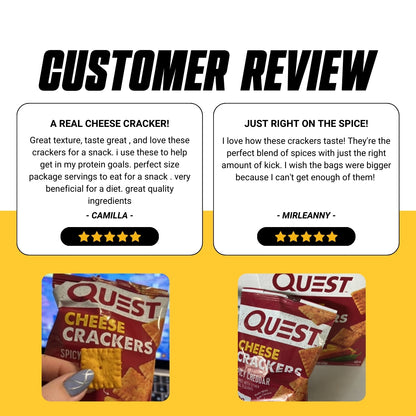 Quest Nutrition, Cheese Crackers, Protein Snacks, Various Flavors, 4 bags - Ultimate Sup Singapore