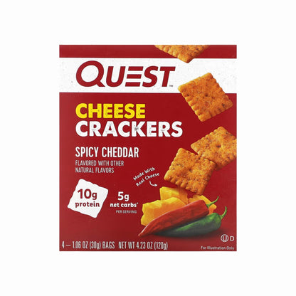 Quest Nutrition, Cheese Crackers, Protein Snacks, Various Flavors, 4 bags - Ultimate Sup Singapore