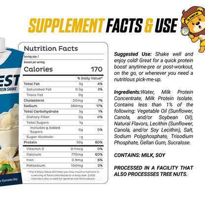 Quest Protein Shake, Ready to Drink, High Protein, Low Carb, Gluten Free, Keto Friendly, 4 Count, 325ml - Ultimate Sup Singapore