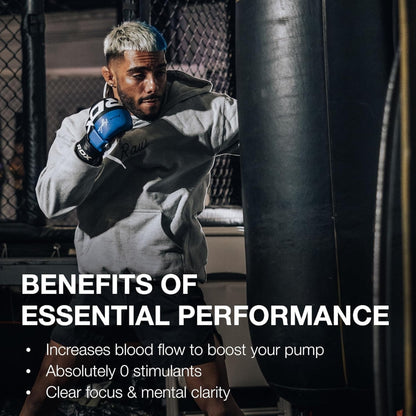 Raw Nutrition BUM Essential Performance Non-Stim, Preworkout For Endurance Strength & Focus 25 ser - Ultimate Sup Singapore