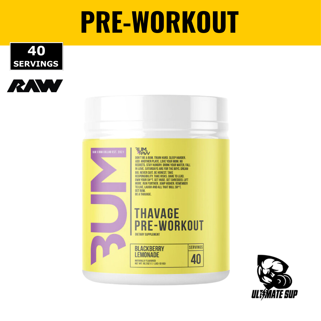 Raw Nutrition, BUM Thavage, 40 Sers - Ultimate Sup Singapore